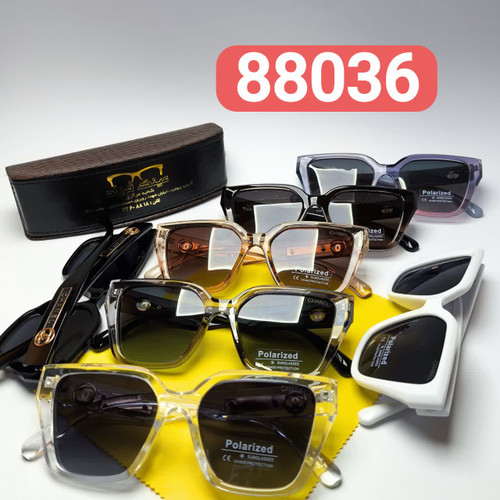 عینک آفتابی زنانه پلاریزه شنل Chanel مدل 88036 + هدیه
