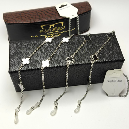 بند عینک ونکلیف نقرهای مخصوص عینک طبی و آفتابی