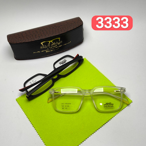 عینک طبی سرجی Serge مدل 3333 کائوچو tr90 دسته سیم