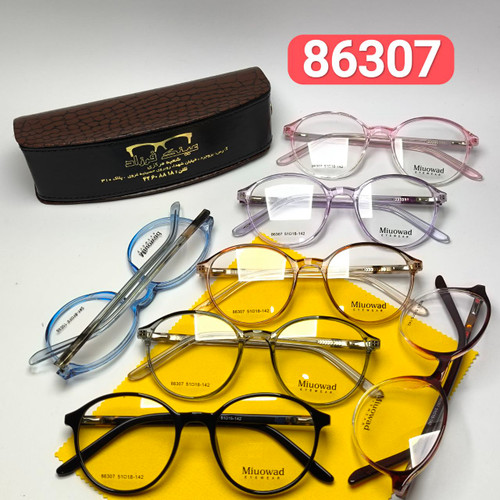 عینک طبی میواد Miuowad مدل 86307 کائوچو دسته سیم