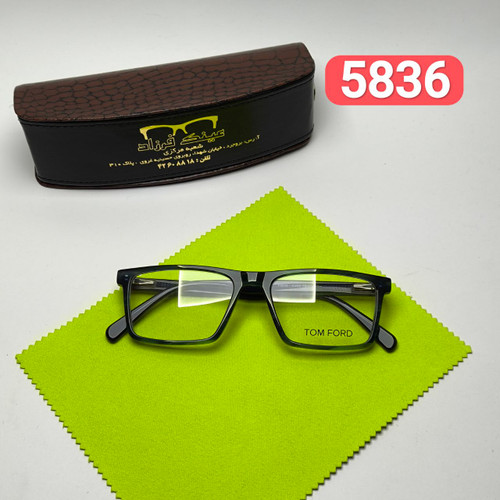 عینک طبی تام فورد Tom Ford مدل 5836 هایکپی دسته سیم کائوچو اسیتیت به همراه پک هدیه