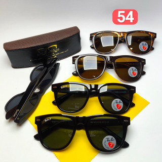 عینک آفتابی ریبن ویفری Ray ban مدل ۵۴ شیشه پلاریزه کائوچو اسیتیت دسته سیم به همراه پک اورجینال