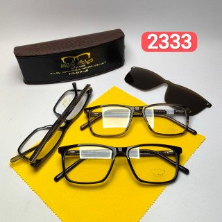 عینک طبی کاور دار ریچل Richel مدل 2333 اورجینال دسته سیم کائوچو پلاریزه اسیتیت به همراه پک هدیه