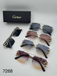 عینک آفتابی کارتیر Cartier مدل 22۶۸ فلزی بدونه فریم فانتزی فشن